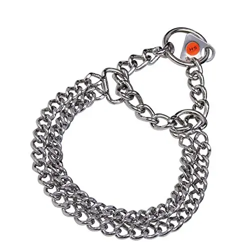 Hs Sprenger Coleira Semi-dupla Aço 55cm