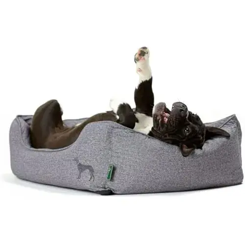 Hunter Cama para Cães Boston Médio Cinza Poliéster
