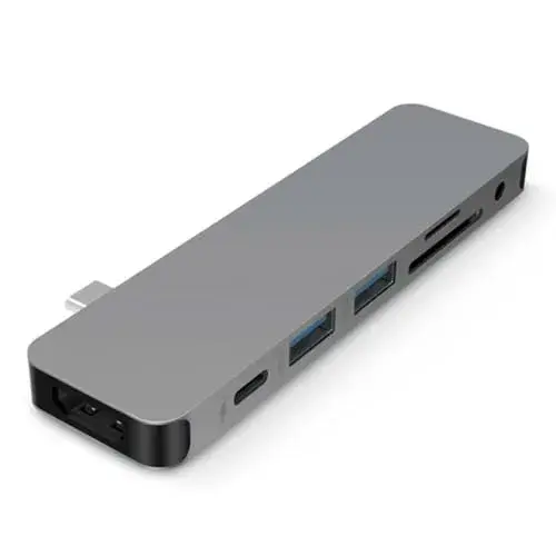 Hyper Hyper Hub Drive Solo 7-em-1 USB-C Cinzento 7 portas