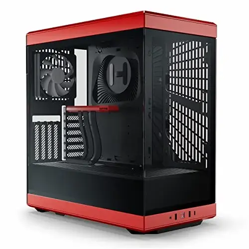 Hyte Y40 Mid Tower PC Vermelho Temperado USB 3.0