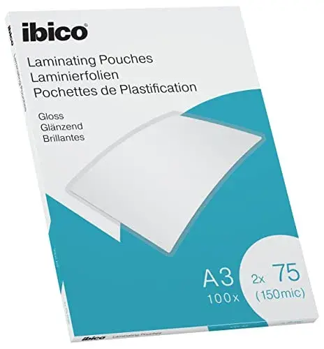 Ibico Capas para plastificar 75 microns A3 100 unidades