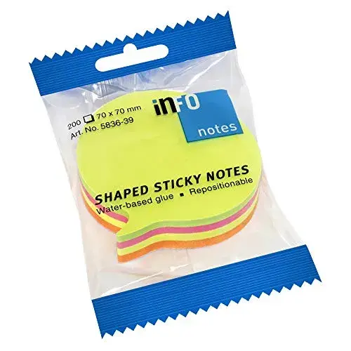 Infonotes Bloco Notas Adesivas 70x70mm Amarelo