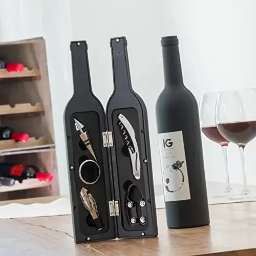 InnovaGoods Estojo de Vinho em ABS com Aço Inoxidável
