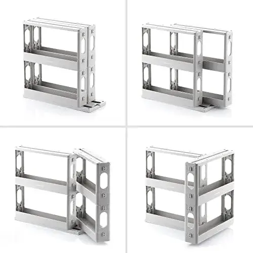 Innovagoods Organizadores de Especiarias Polipropileno Cinza 10x28cm Deslizante