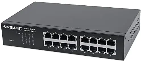Intellinet Switch 16x Giga Portas RJ45 Preto