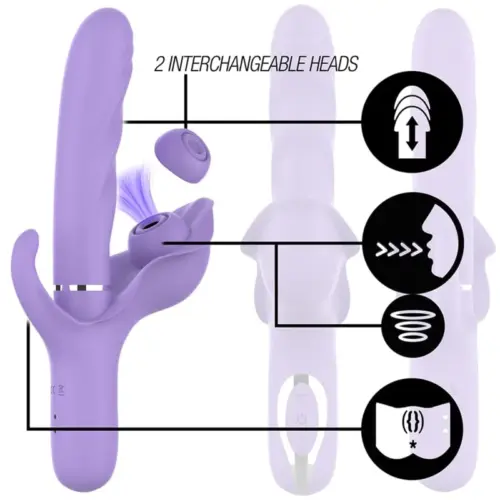 Intense Fun Intense Billie Vibrador Multifuno Recarga Roxo