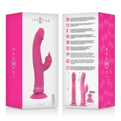 Intense Fun Intense Julio Vibrador Rabbit Silicone Pink