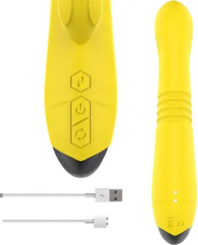 Intense Fun Toky Vibrador Multifuncional Estimulador Clitórico Amarelo