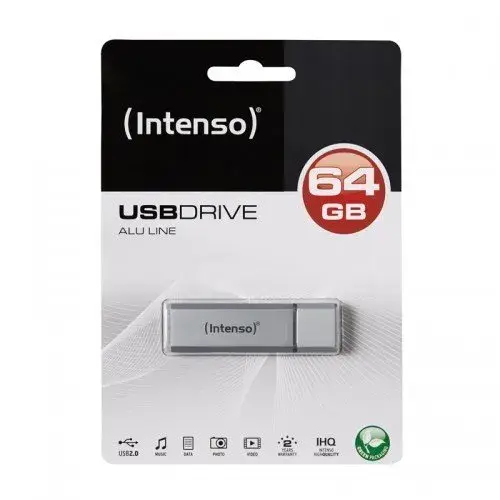 Intenso Alu Line 64GB USB 2.0 Prata