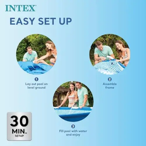 Intex Piscina Retangular 300x200x75 cm