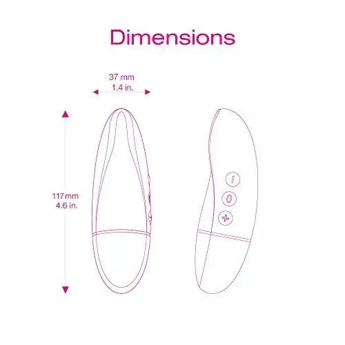 Intimina Kiri Vibrador Externo 8 Velocidades Silicone Preto