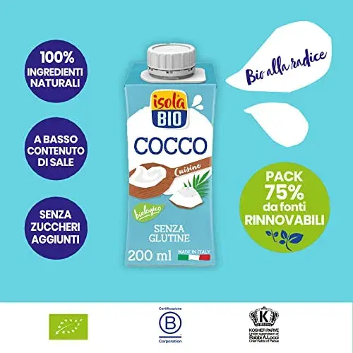 Isola Creme de Culinária de Coco 200ml