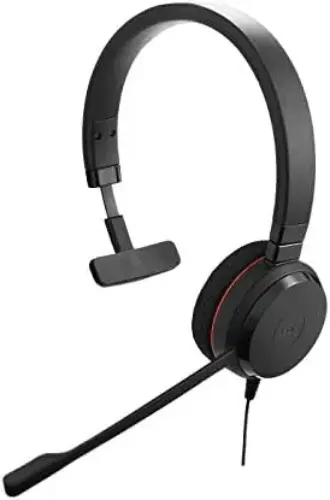 Jabra Evolve 20 UC auscultador com microfone preto monofônico