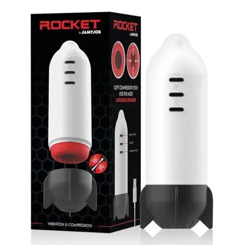 Jamyjob Rocket Masturbador Tecnológico Vibrador Compression