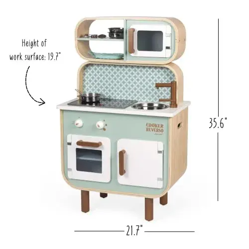 Janod Cozinha Cooker Reverse Brinquedo de Fazer de Conta 3+