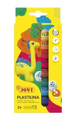 Jovi Pasta de Modelar 10 Cores Vegan Reutilizável