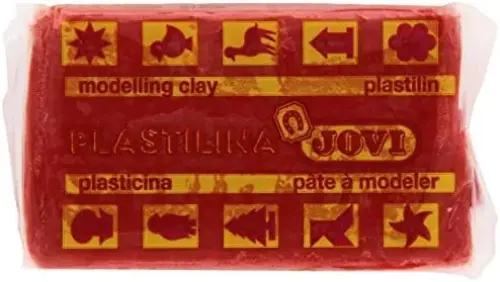 Jovi Pasta de Modelar Vermelha 50g Vegetal Não Endurece