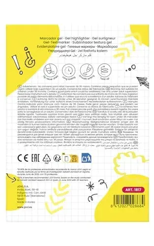 Jovi Sublinhadores Fluorescentes Amarelo 12 unidades