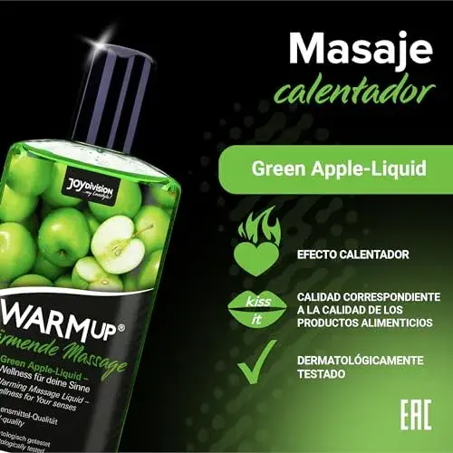Joydivision WarmUp Óleo de Massagem Aroma Maçã Verde 150ml
