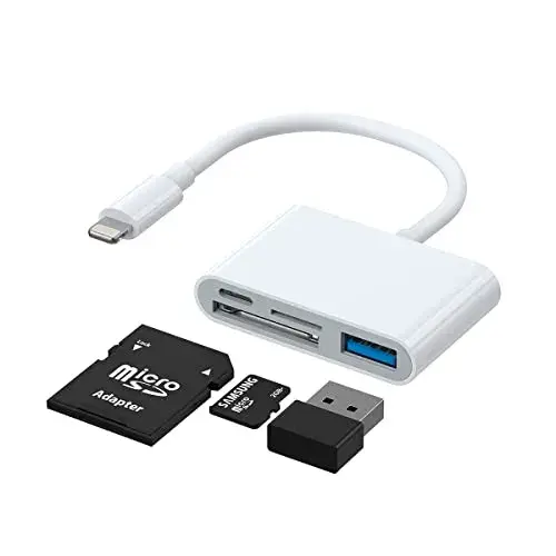 Joyroom Leitor de Cartões OTG Lightning USB Branco