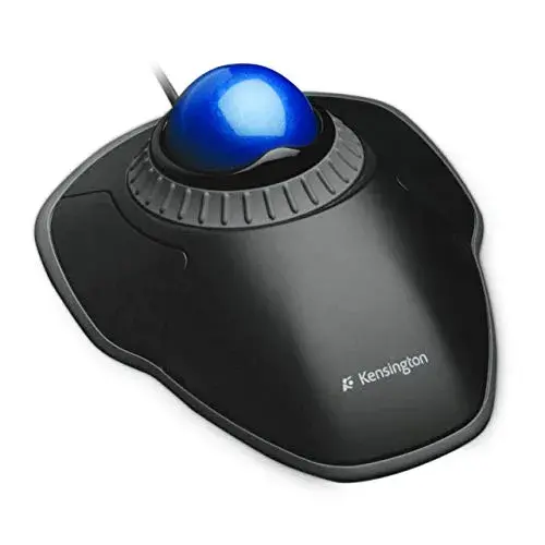Kensington Orbit Optical Trackball com Scroll Ring Azul Preto USB com fios