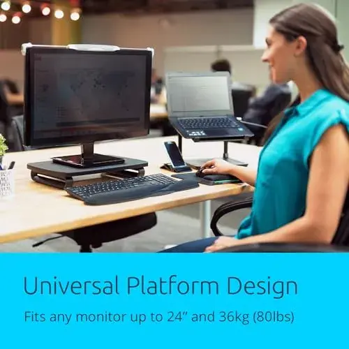 Kensington Plus SmartFit Suporte para Monitor 24 Polegadas Preto