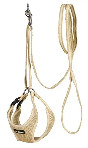 Kerbl Peitoral com Trela Cachorros Malha Ajustável 120cm