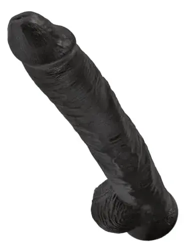 King Cock 14″ Cock With Balls Dildo Transparente