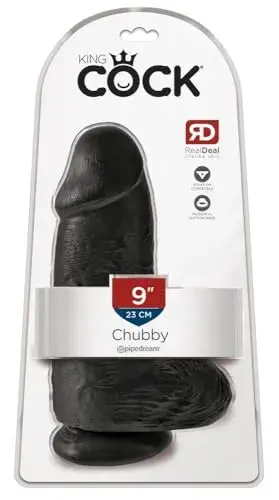 King Cock 9” Chubby Dildo Transparente Realista