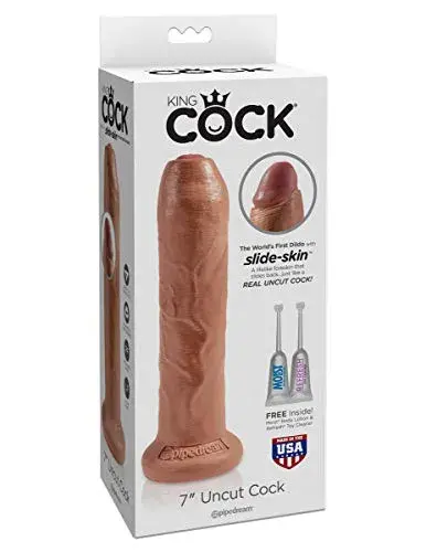 King Cock Dildo Realista 6″ Uncut Cock Mulato