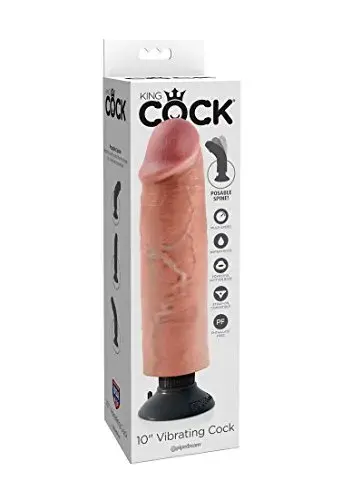 King Cock Dildo Realístico 27 cm Carne Vibrante