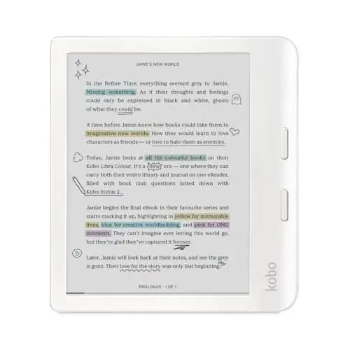 Kobo Libra Colour 7″ E Ink Kaleido 3 Resistência à água