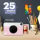 Kodak Printomatic 5MP Grande Angular Rosa Fotos Instantâneas
