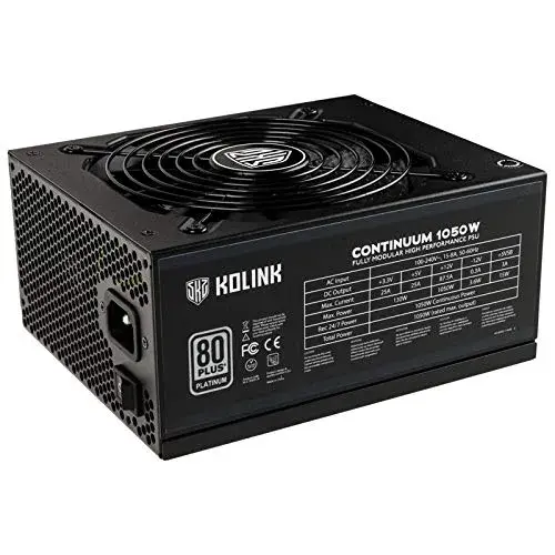 Kolink 1050W Continuum KL-C1050PL-B Platinum Preto