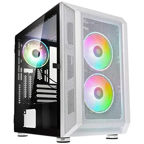 Kolink Citadel Mesh RGB Micro-ATX Caixa Preto Vidro Temperado