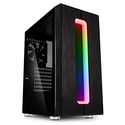 Kolink Nimbus Midi Tower Caixa de PC Preto com vidro temperado RGB