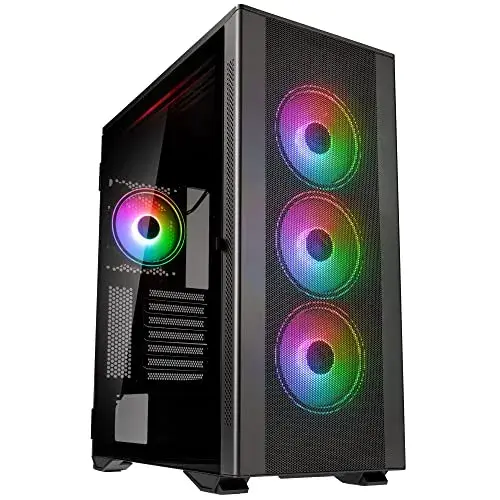 Kolink Stronghold Prism RGB Caixa de PC ATX EATX Preto com Ventiladores ARGB