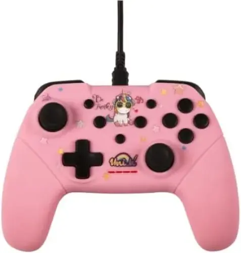 Konix Unik Be Funky Gamepad Rosa Compatível com Nintendo Switch e PC