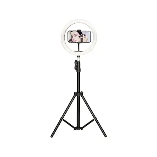 Ksix Ring LED Kit Live Max Tripé 160cm Iluminação profissional ajustável