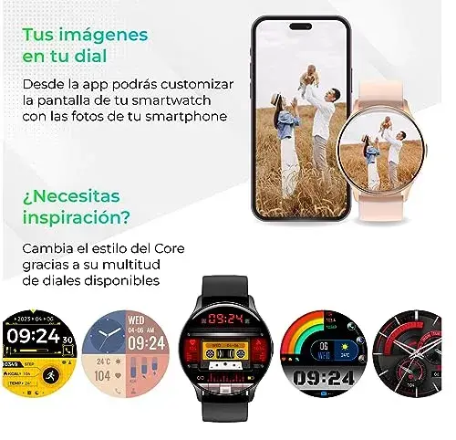 Ksix Core Red Smartwatch Preto 1,43 Polegadas