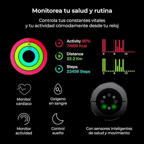 Ksix Titanium Black Smartwatch