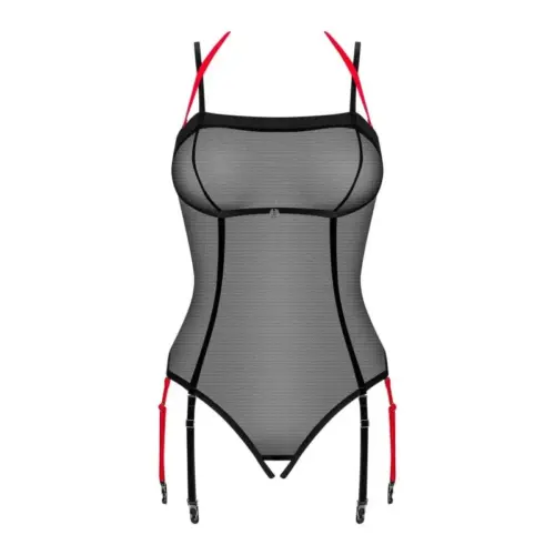 Obsessive Glandez Crotchless Teddy Sexo Preto M/l