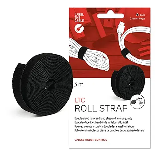 LABEL THE CABLE Fita Velcro 3m Preto