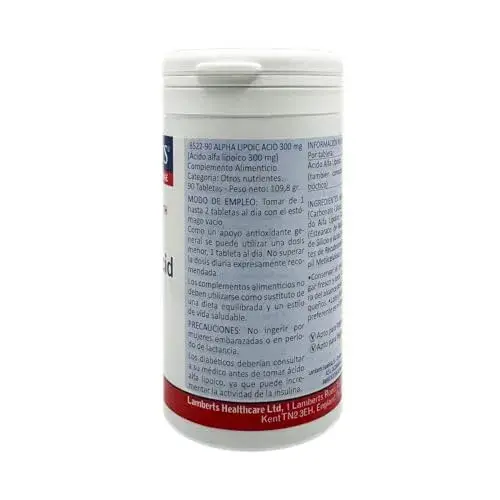 Lamberts Alfa Lipoico 300mg Comprimidos