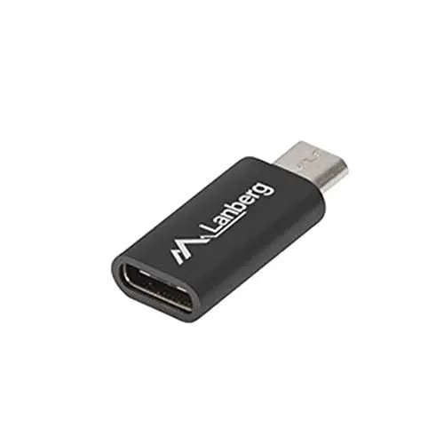Lanberg AD-UC-UM-01 Adaptador Micro USB Macho para USB Tipo-C Fêmea