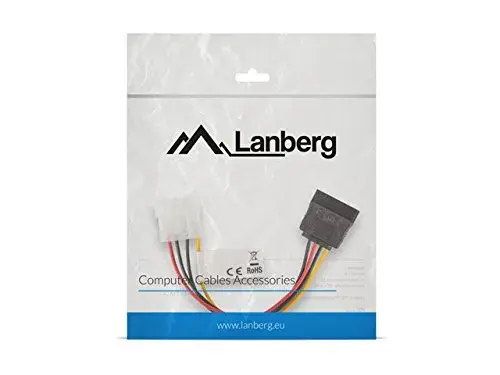Lanberg Cabo de Alimentação Molex SATA 15cm