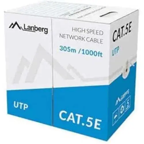 Lanberg LCU5-11CC-0305-S Cabo Ethernet UTP CAT5E 1m Cinzento