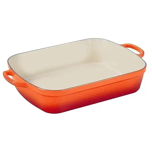 Le Creuset Assadeira de Forno Ferro Fundido 44,2×28,6×8,8cm Vulcânico