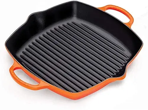 Le Creuset Grelha Ferro Fundido Quadrada 30cm Vulcânico