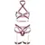 Leg Avenue Harness Bra & Heart Garter S Sedutor Preto S
